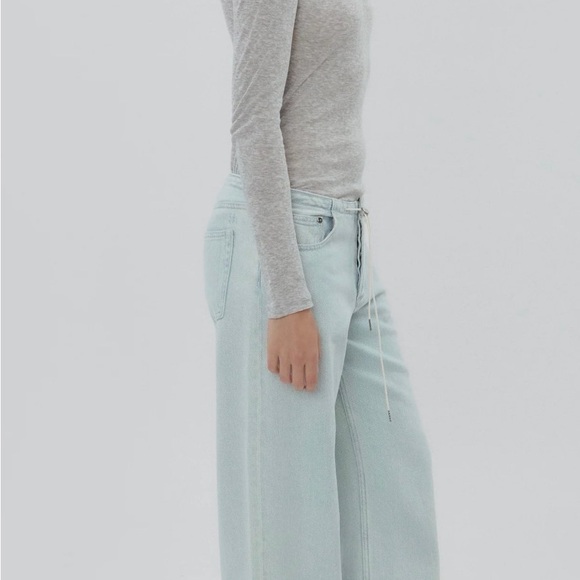 Still Here - Cool Light Blue Wide Leg Jeans - Picture 7 of 10